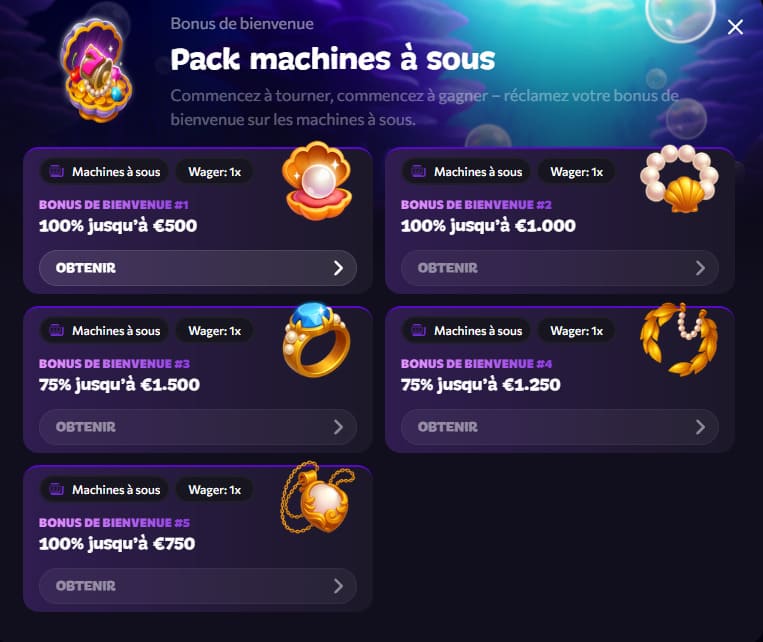 Aphrodite Casino bonus bienvenue