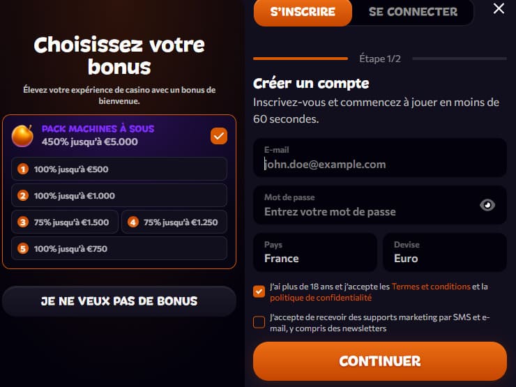 Aphrodite Casino inscription