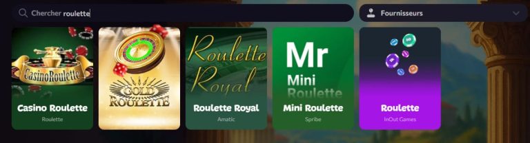 Aphrodite Casino jeux table